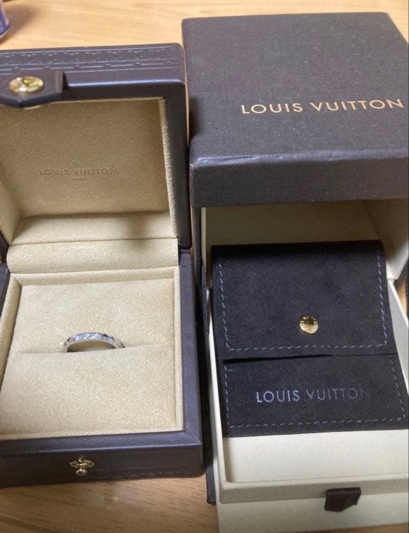 ルイヴィトン モノグラム アンフィニ3P ダイヤAu750 K18美品送料無料