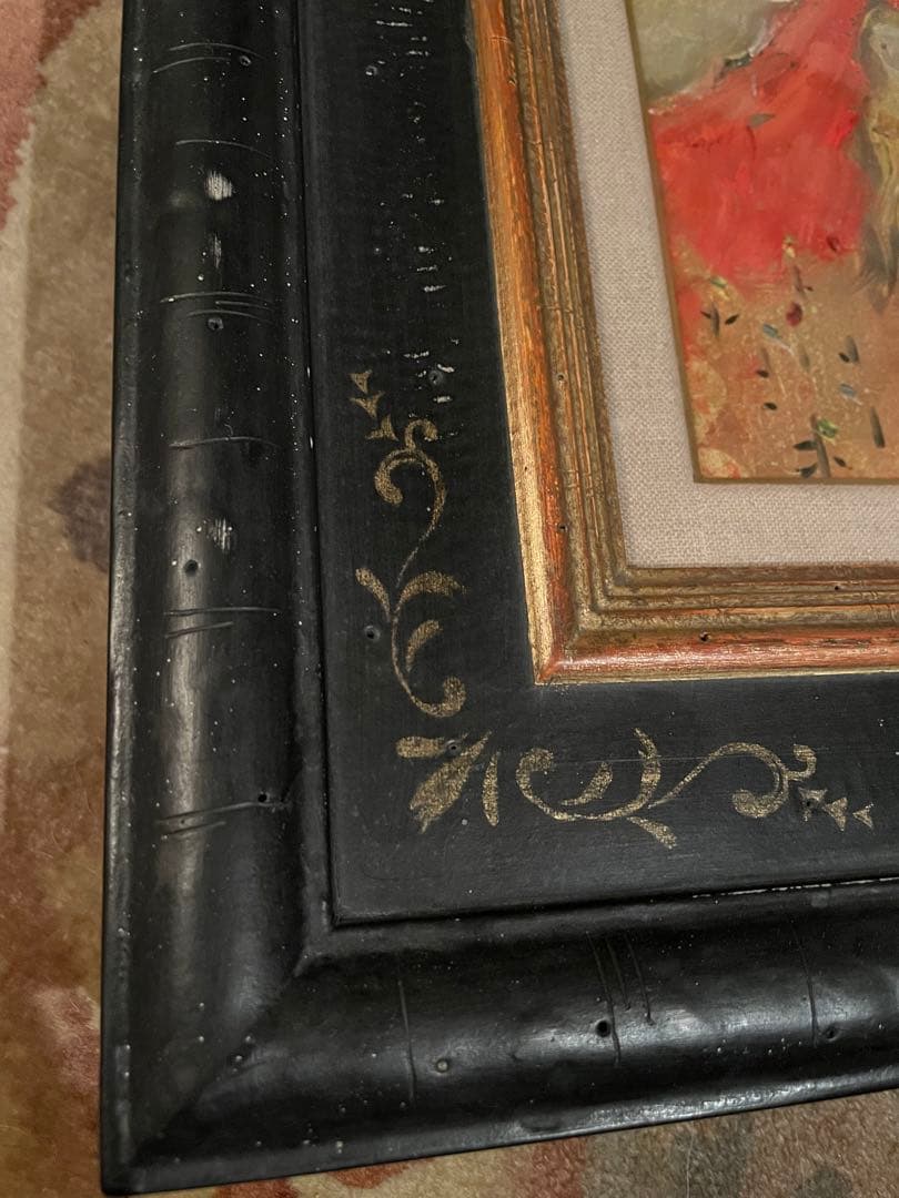 絵画　織田廣喜　オダヒロキ　富士と少女　油彩　織田ひろき　美術品　おだひろき