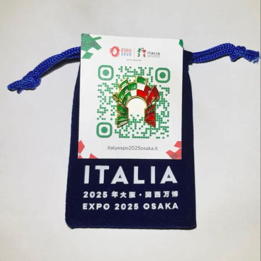 超激レア　非売品　ITALIA EXPO 2025 OSAKA ピンバッジ　金