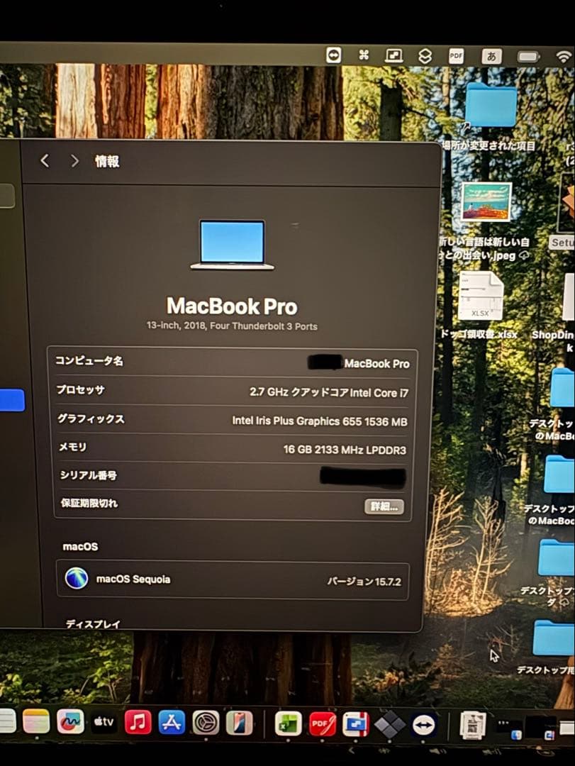 美品！フルカスタムMacBook Pro 13 メモリ16GBストレージ1TB