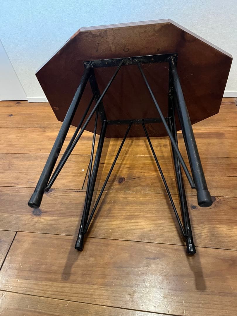 ヴィンテージ鉄脚カフェテーブル