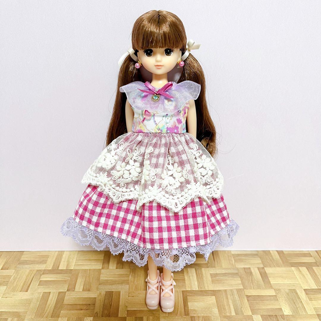 専用です。ドール服ハンドメイドワンピース&ピアスNo.2204・2205