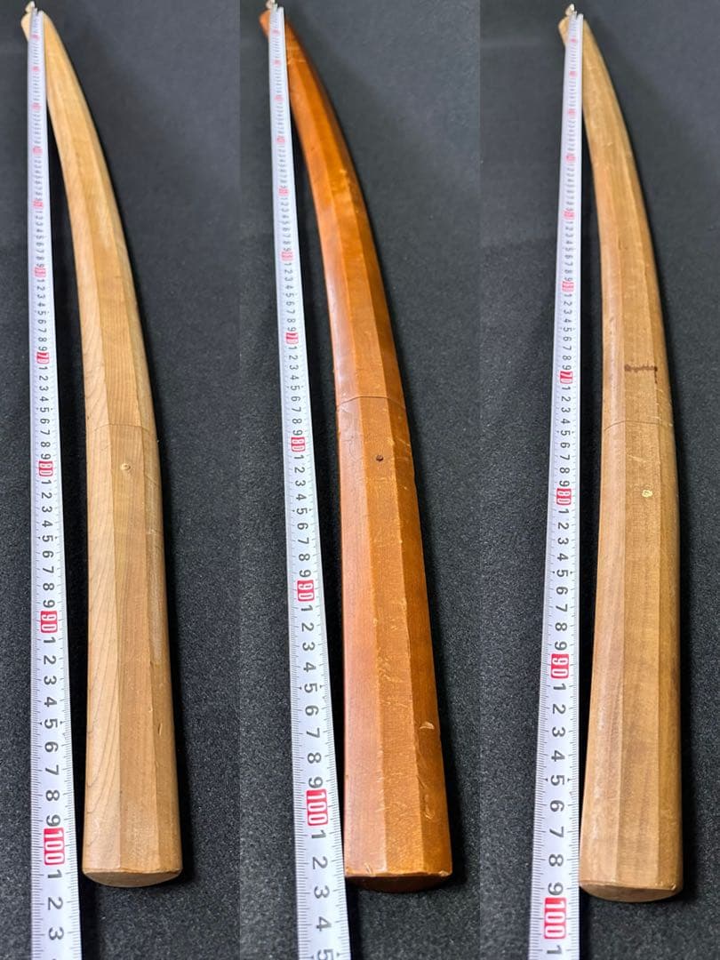 模造刀 白鞘打刀　三点まとめ　白鞘　鞘付長さ約99/102cm