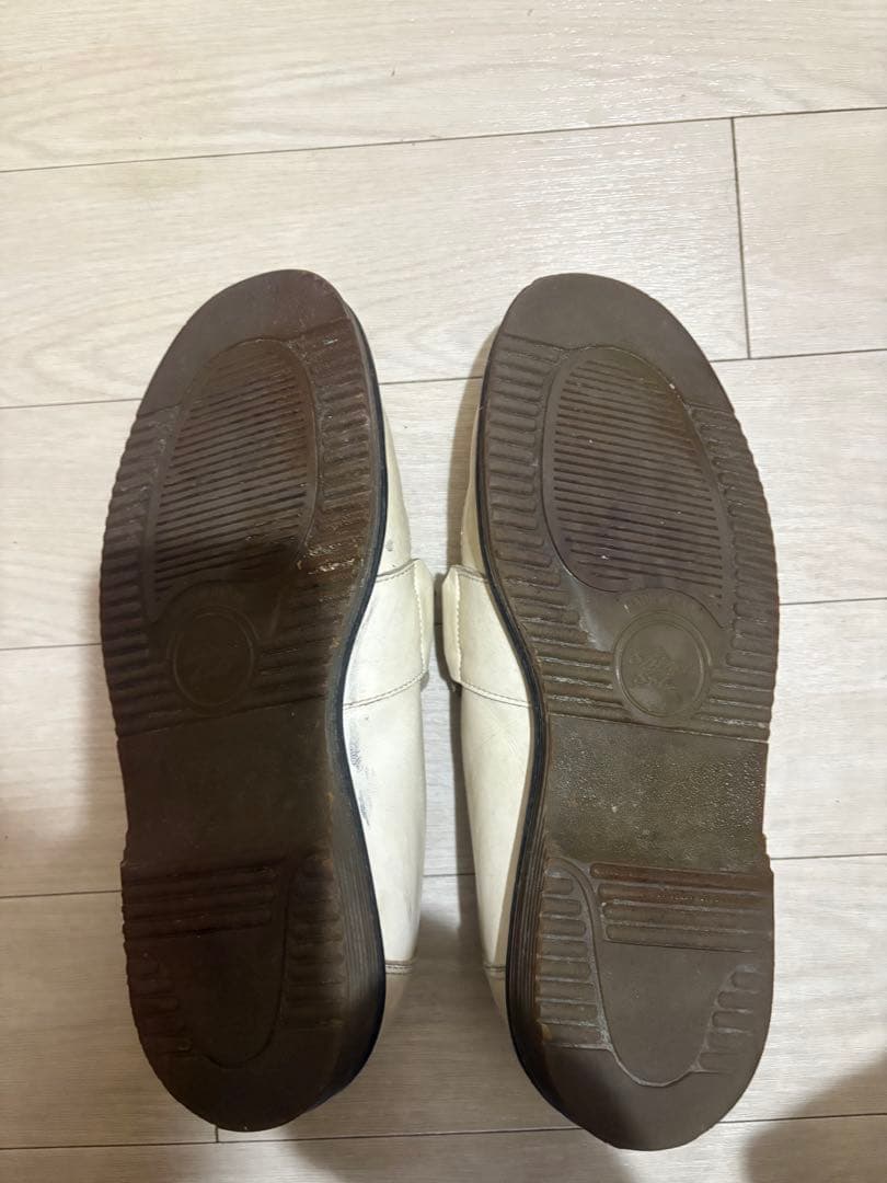 PINK DRAGON アイボリー ローファー　チェーン　ロカビリー　パンク