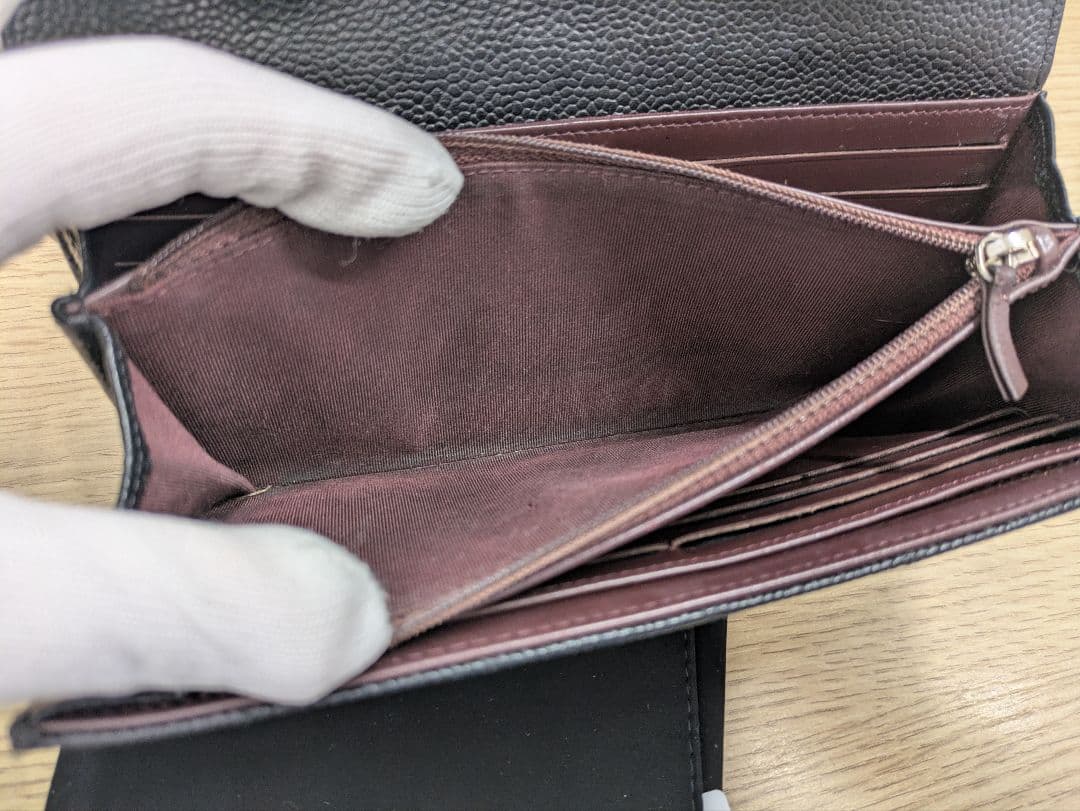 Momoセールシャネル クラシック ロング マトラッセ 二つ折り