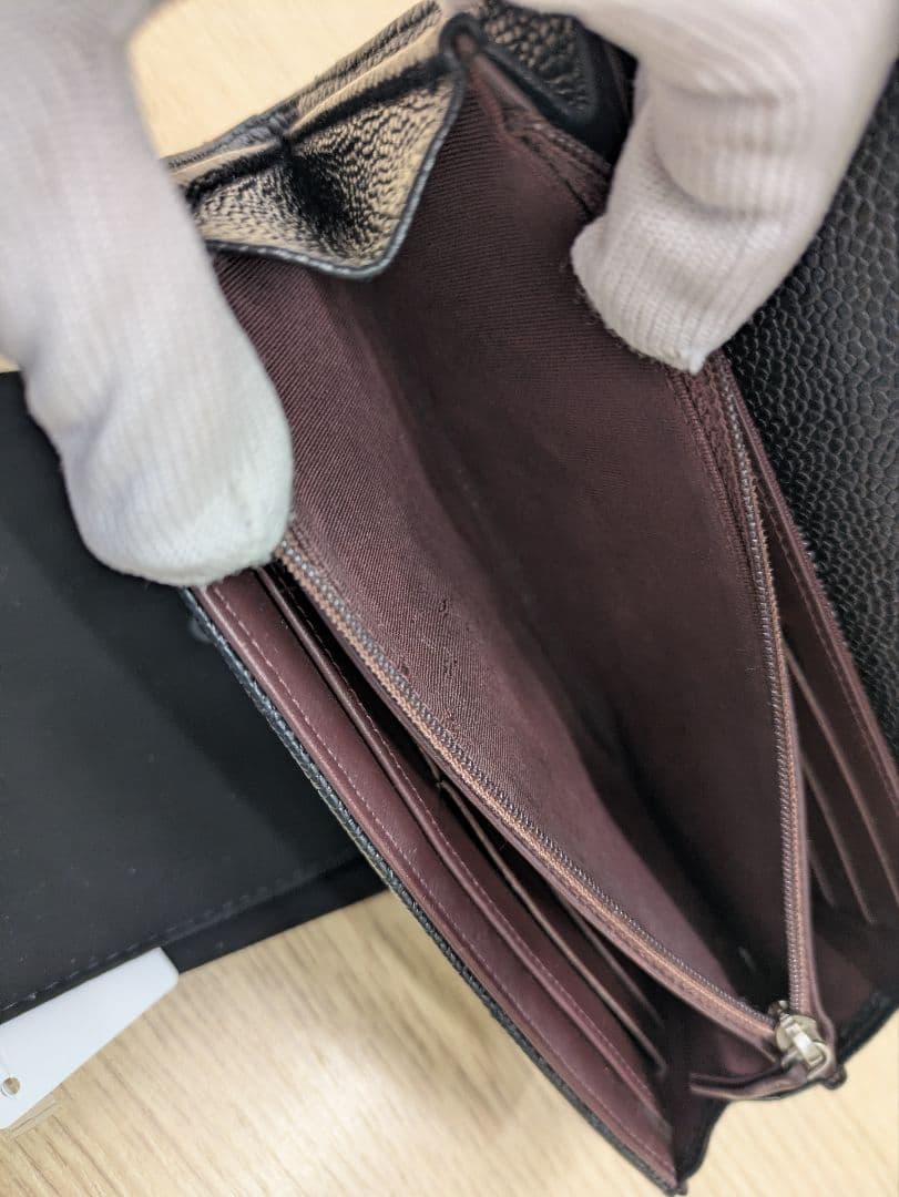 Momoセールシャネル クラシック ロング マトラッセ 二つ折り