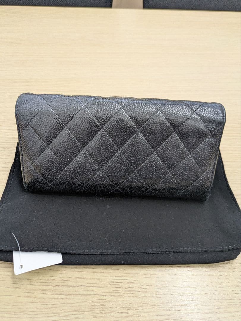 Momoセールシャネル クラシック ロング マトラッセ 二つ折り