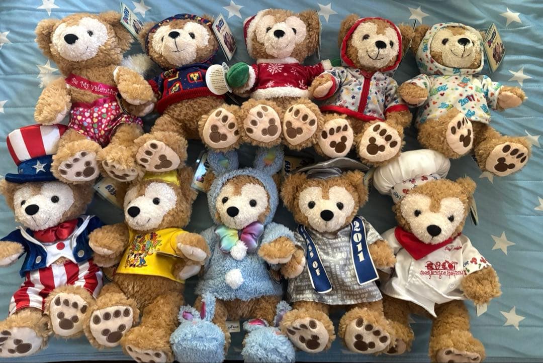 WDW 記念 ダッフィー 10体 (2011〜2012)コレクション　まとめ
