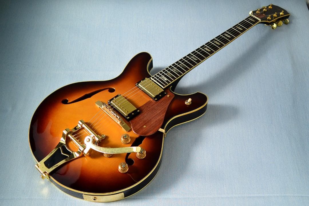 Yamaha SA-60 特製パーツ搭載 76年頃製 セミホロー Bigsby