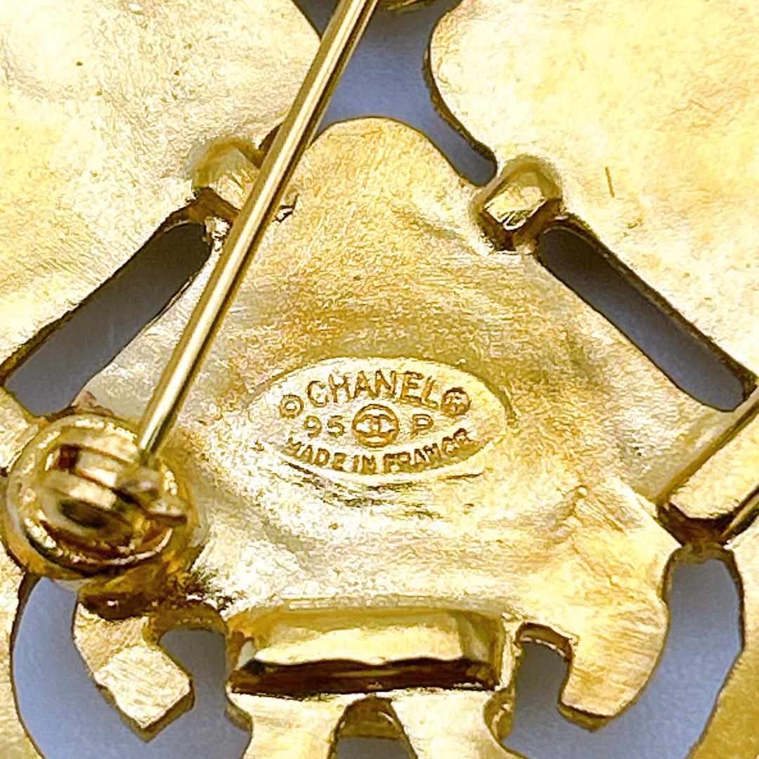【鑑定済み！】シャネル ブローチ ヴィンテージ ココマーク ゴールドカラー