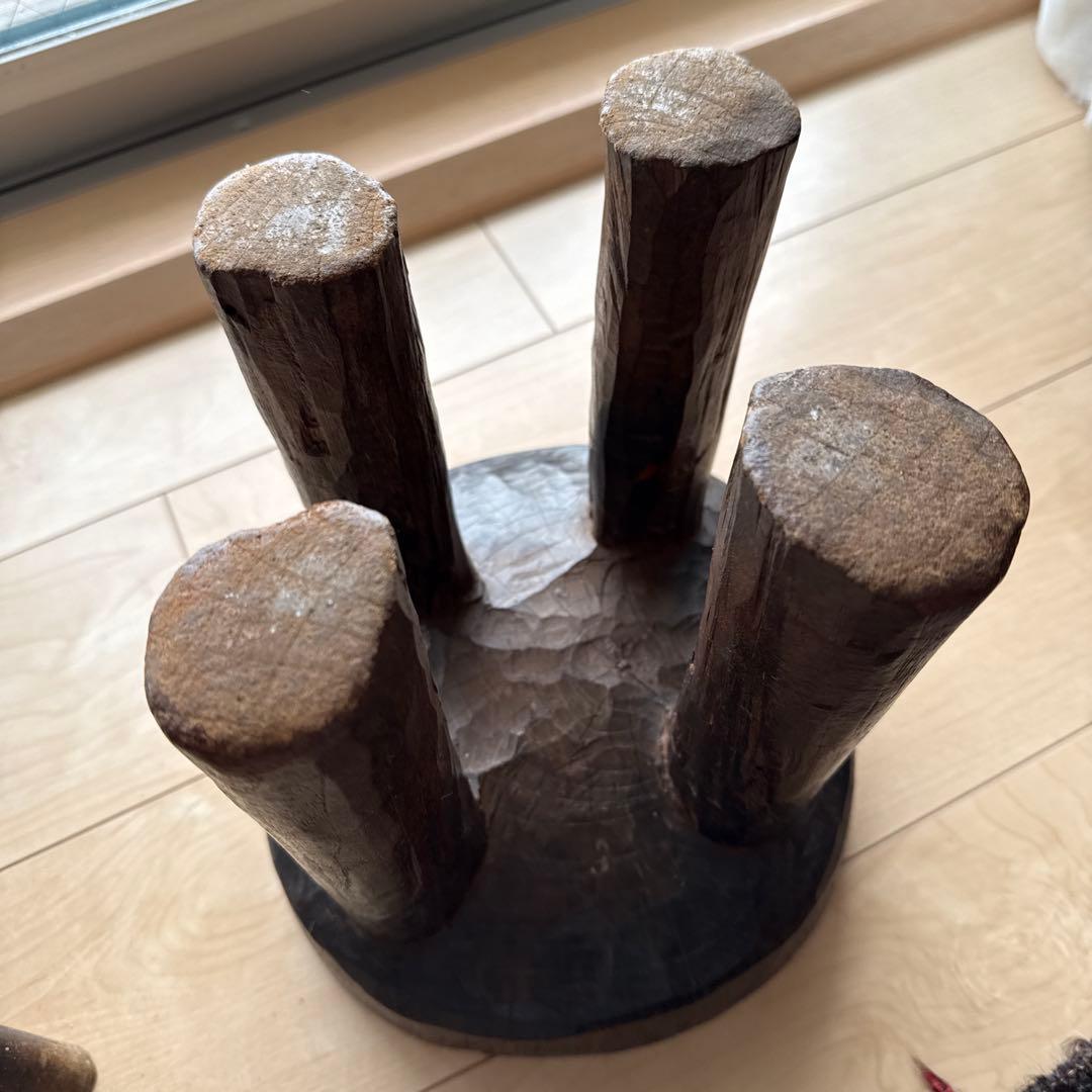 セヌフォ族　スツール　アフリカ