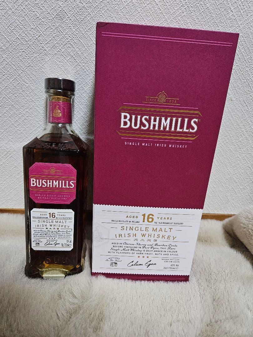 値下げしました！BUSHMILLS 16年 シングルモルトウイスキー