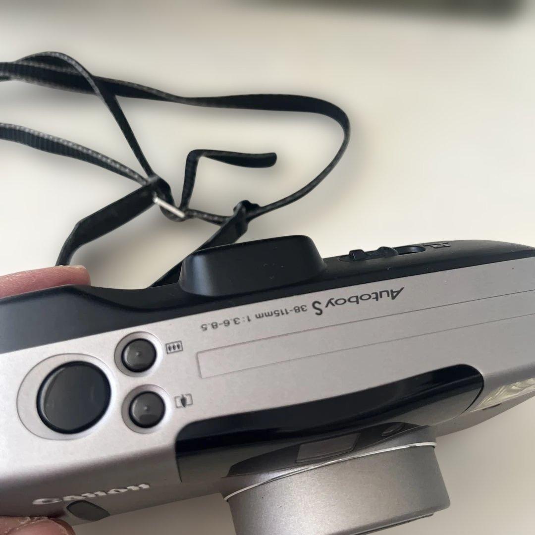 美品　Canon Autoboy S フィルムカメラ　リモコン　カバー付