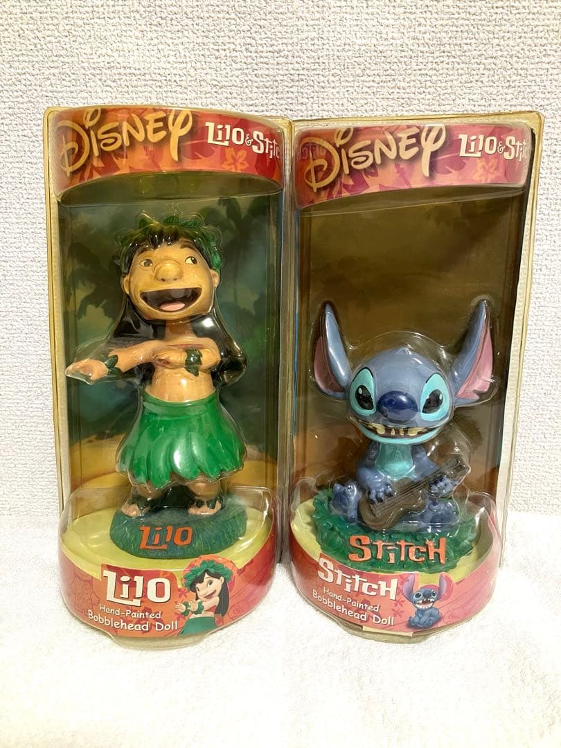 リロ&スティッチ☆ボブルヘッド フィギュア2体セット