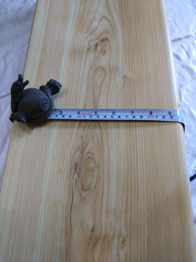 檜のベンチ（81）　タカになります❕耳付き、節無し