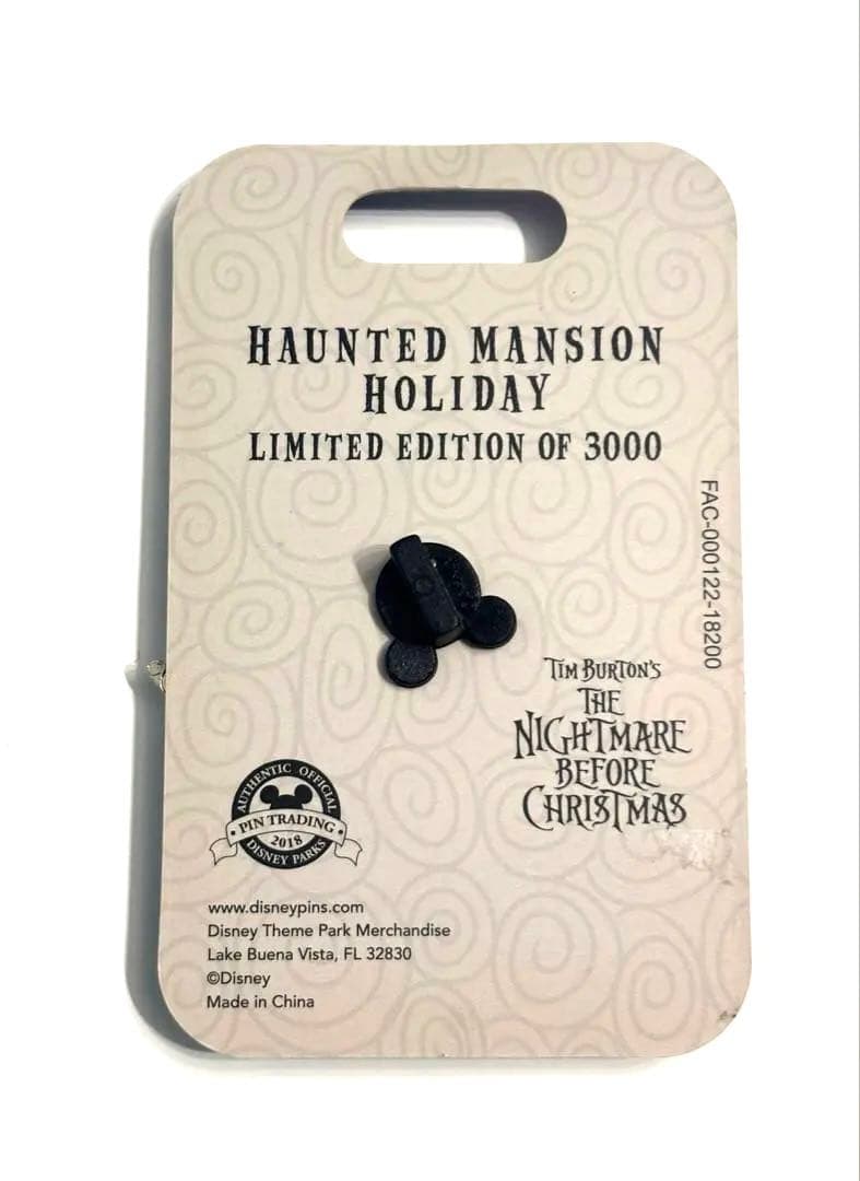 ホーンテッドマンション　ホリデー25周年記念　ブギー ルーレットピンバッジ 限定