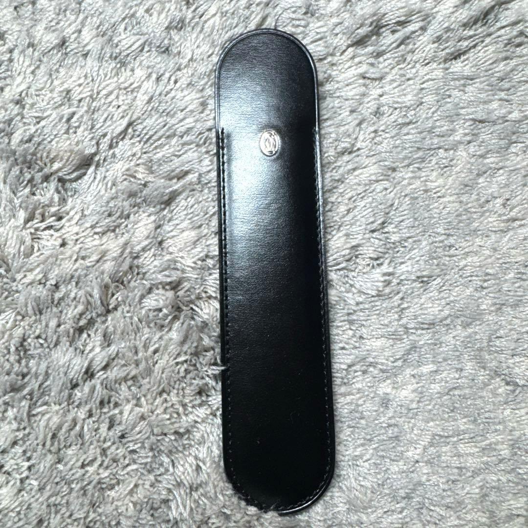 【未使用】Cartier カルティエ ペンケース 本革 レザー ブラック 箱付き