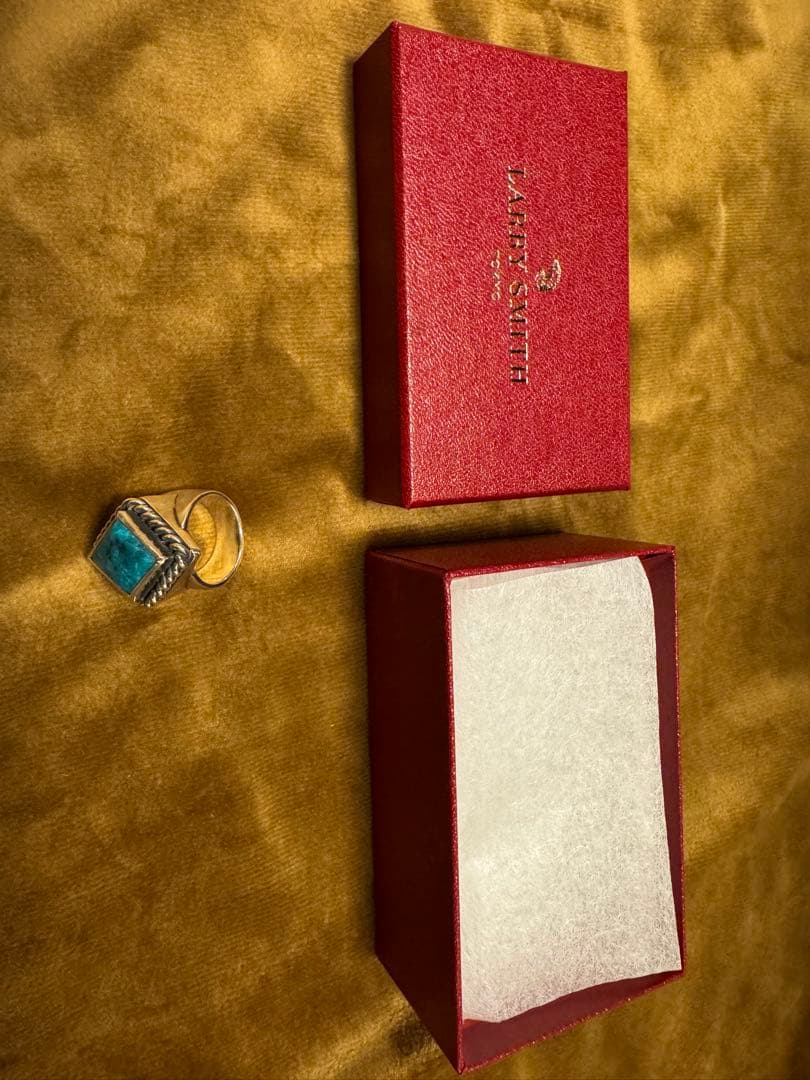 アクセサリー LARRYSMITH RHOMBUSFLATTOP TURQUOISERING