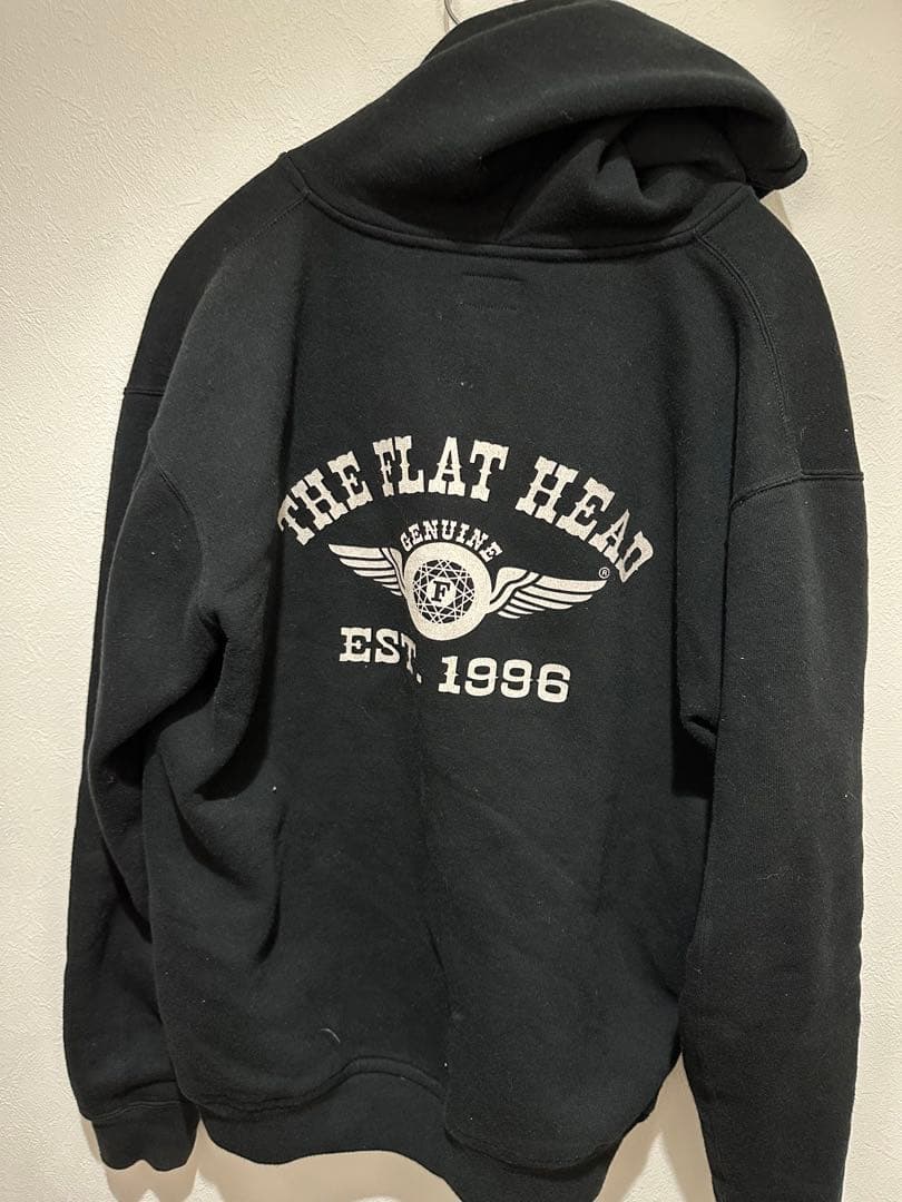 THE FLAT HEAD ブラック パーカー サイズ42