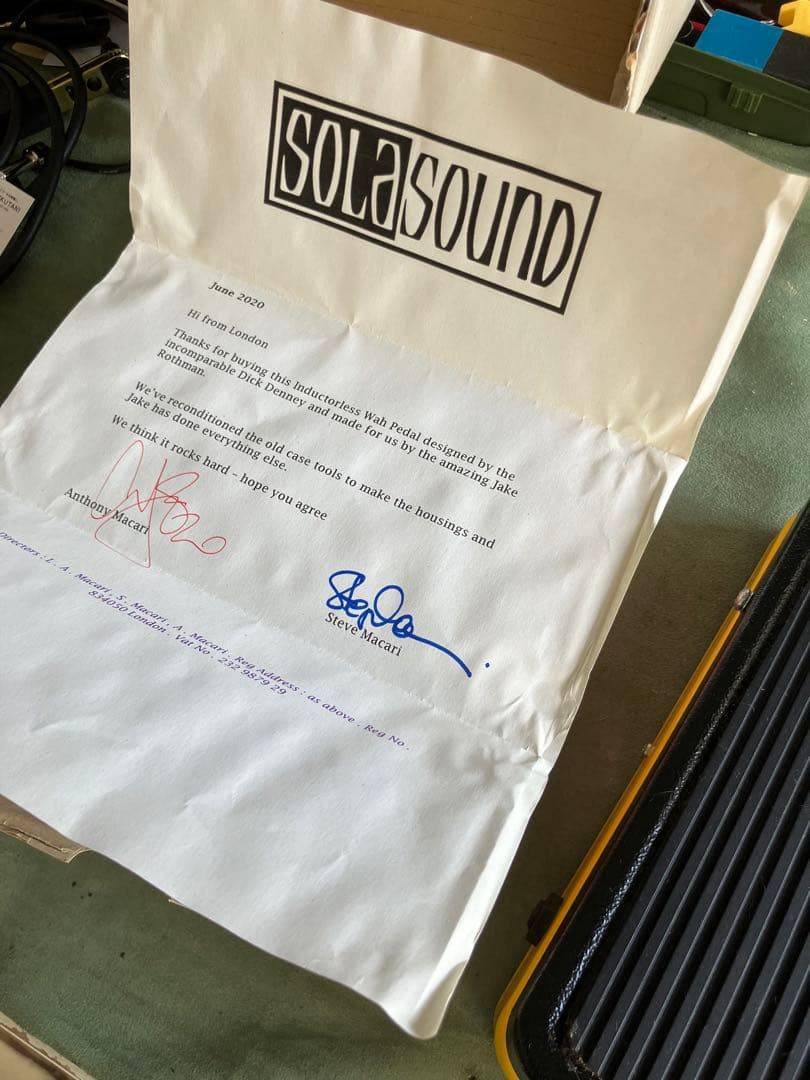 COLORSOUND Wah-Wah エフェクター　London uk