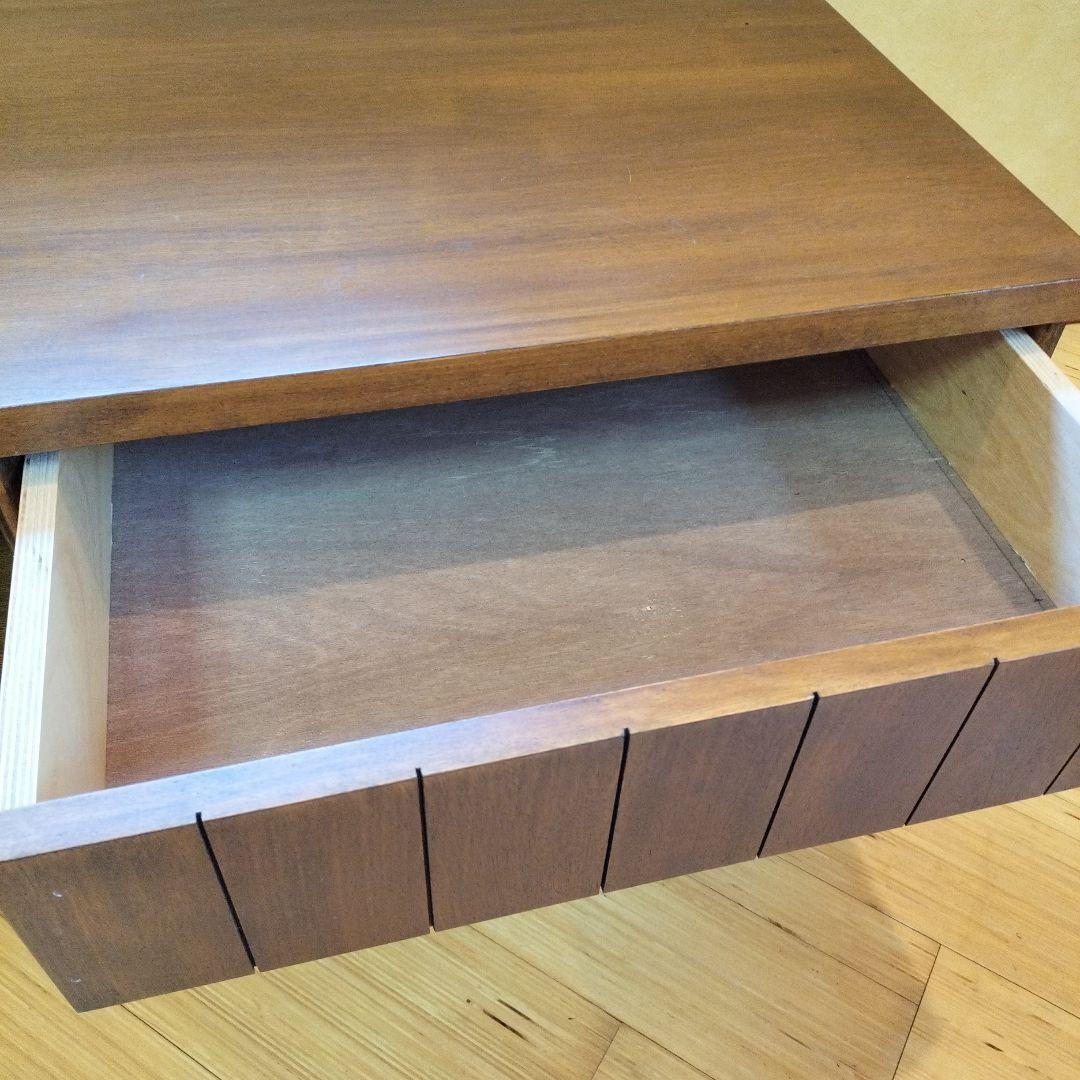 チーク　一点物　木製テレビボード 引き出し付き