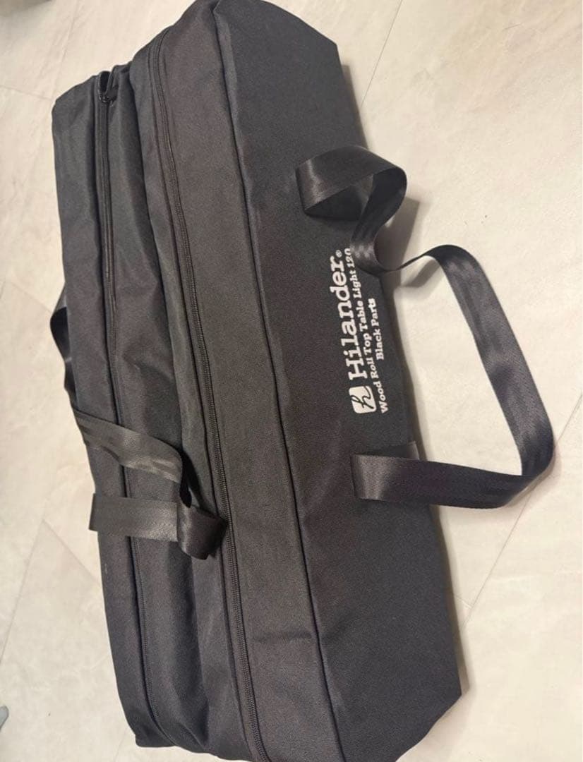 Hilander 木製折りたたみテーブル120cm 収納バッグ付き