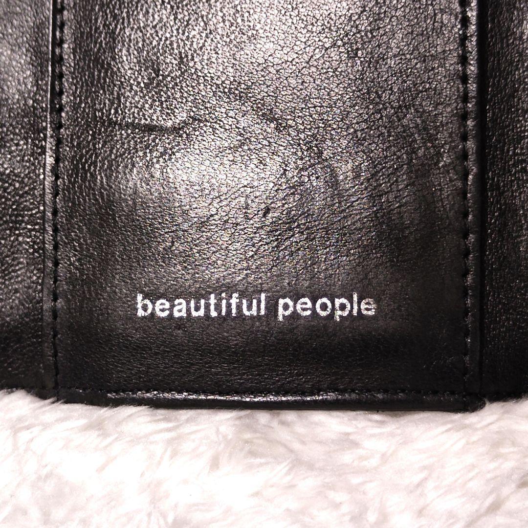 beautiful people ライダース型 キーケース 羊革