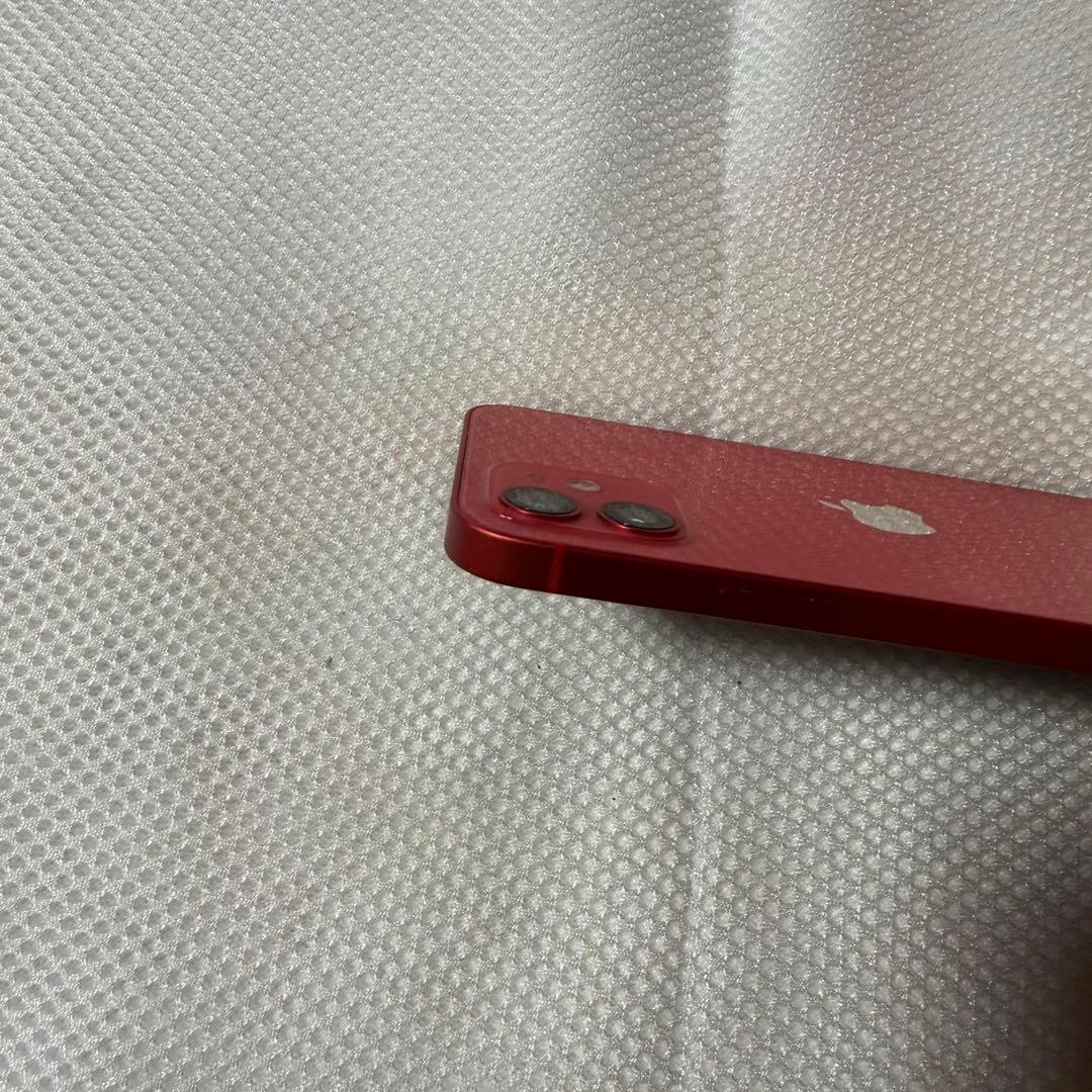 美品 SIMフリー iPhone12 256GB レッド バッテリー97%