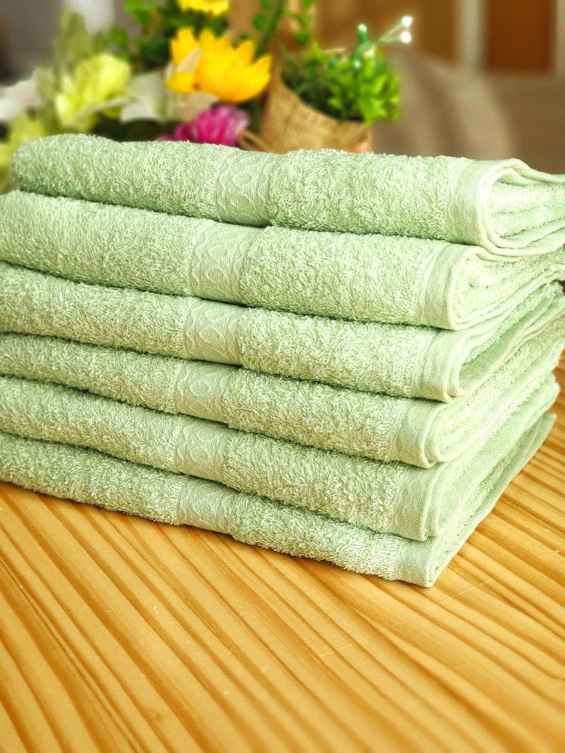 泉州タオル 高級綿糸モスグリーンフェイスタオルセット20枚 タオル新品 まとめ