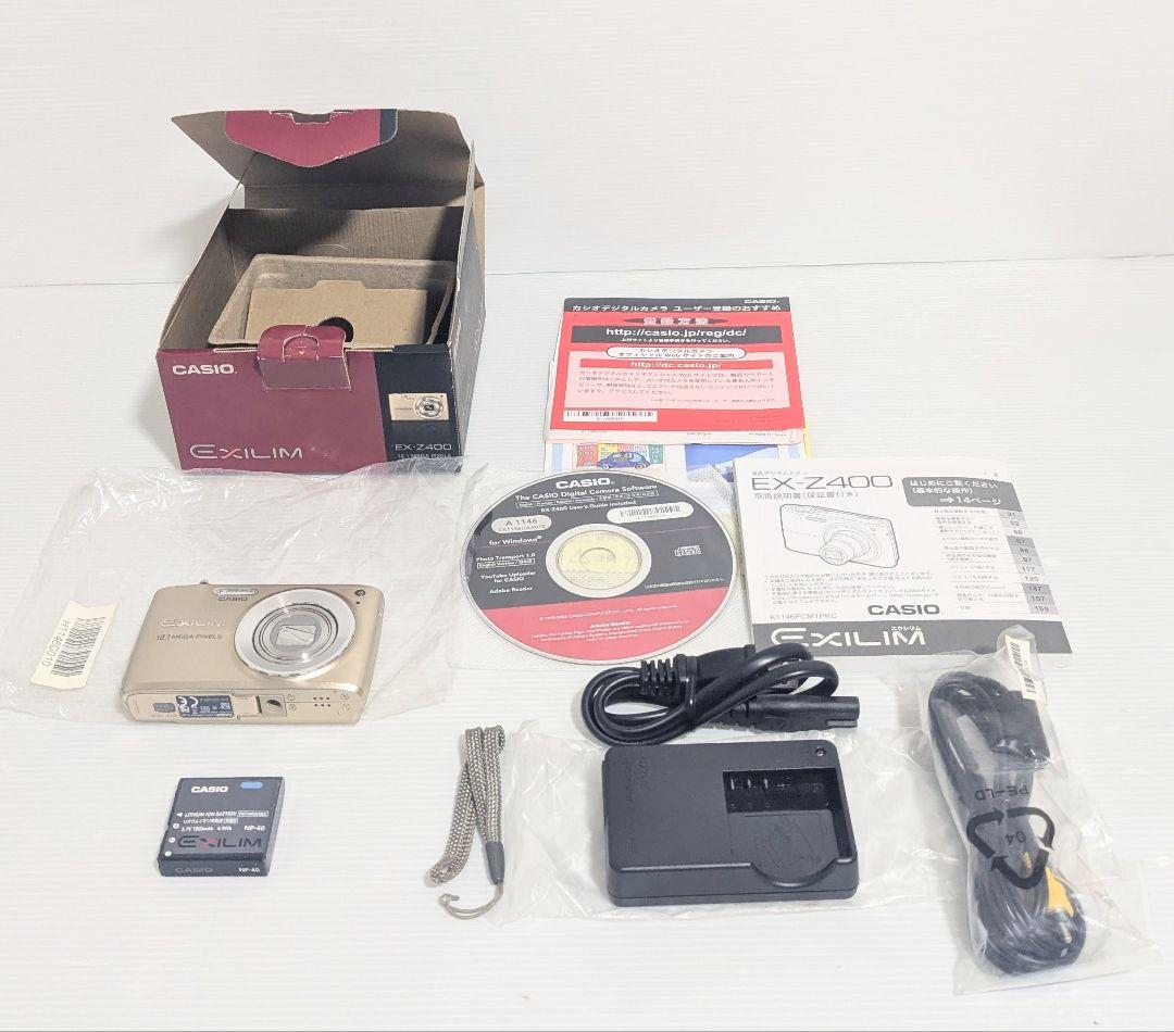 美品　CASIO EXILIM EX-Z400 ゴールド 付属品完備