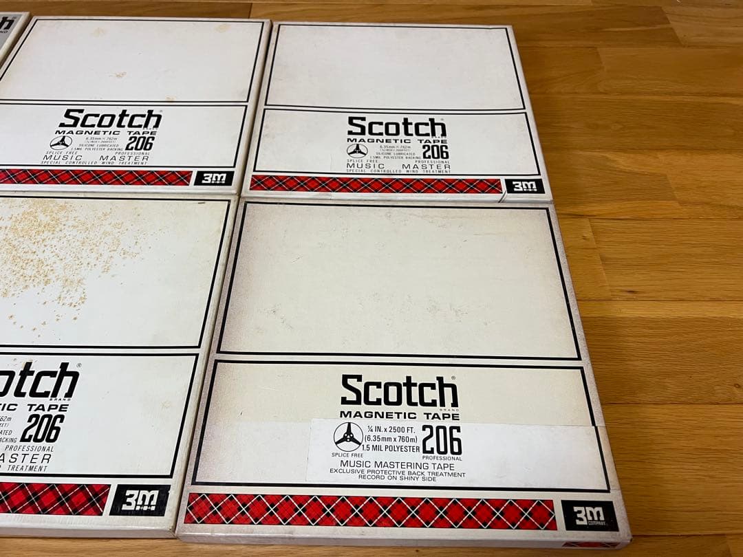 Scotch 206 10号 オープンリールテープ 6個セット