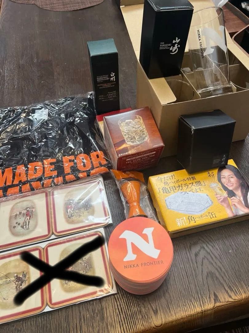 白州蒸溜所限定スパニッシュオーク&三郎丸原酒&その他ウイスキーグッズ色々