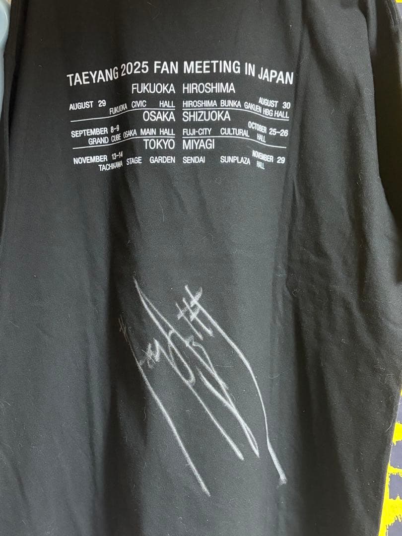 BIGBANG SOL（TAEYANG）直筆サイン入りTシャツ Buyee可