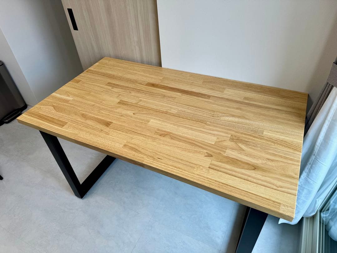 【KANADEMONO】THE TABLE/ラバーウッド ナチュラル