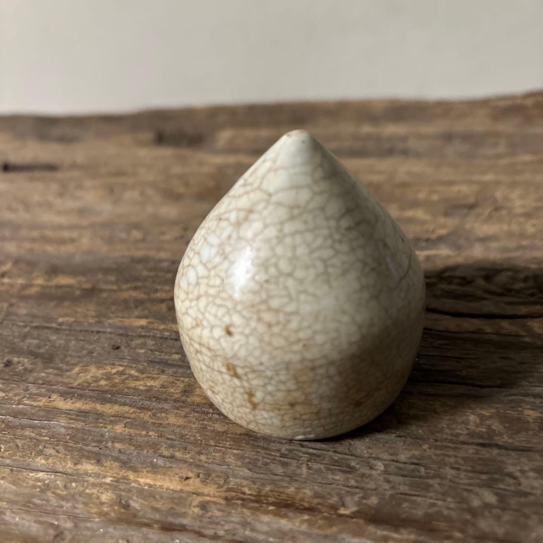 李朝白磁　明器　1点　宝珠 蓮峰　祭器　骨董アンティーク　検:白洲正子