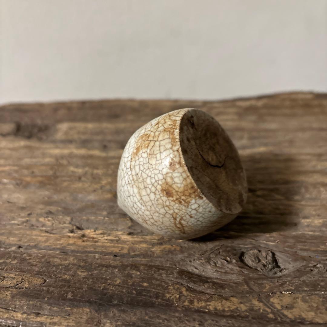 李朝白磁　明器　1点　宝珠 蓮峰　祭器　骨董アンティーク　検:白洲正子