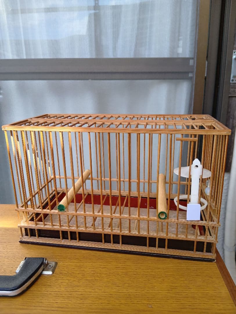 メジロ籠　ヨシガイ8寸5分 手作りデコラ八羽箱　かご8個