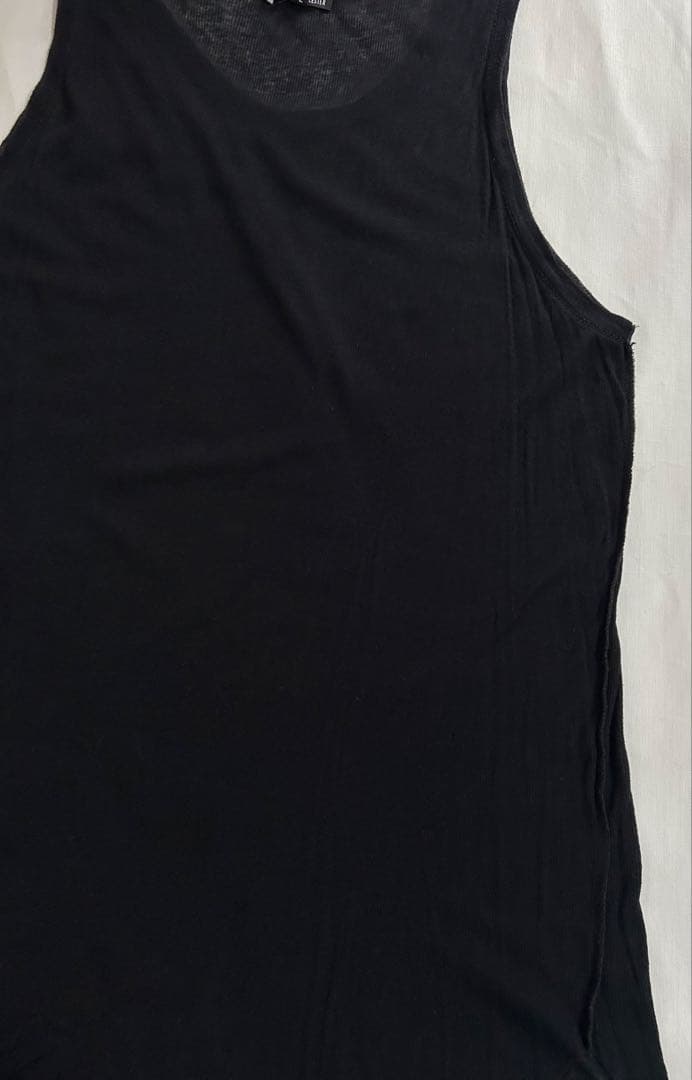 アンドゥムルメステール コットンカシミヤ リブタンクトップ ノースリーブ メンズ