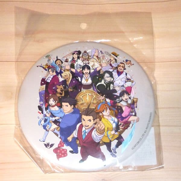 逆転裁判　直径15cm　特大サイズ　缶バッジ バッジ　デカンバッチ