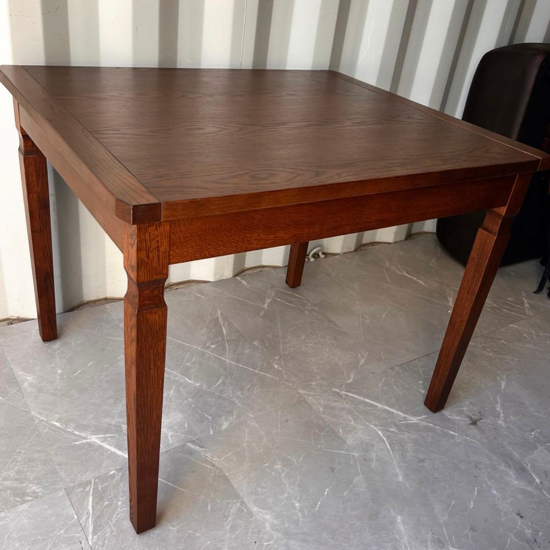 取付無料！葉山家具 北欧風天然木おしゃれアンティーク伸長式ダイニングテーブル✨