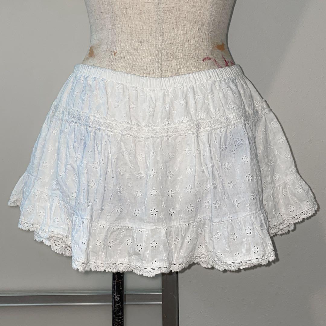 00s 希少 LIZLISA はしごりぼん カシュクールコットンフリルスカパン