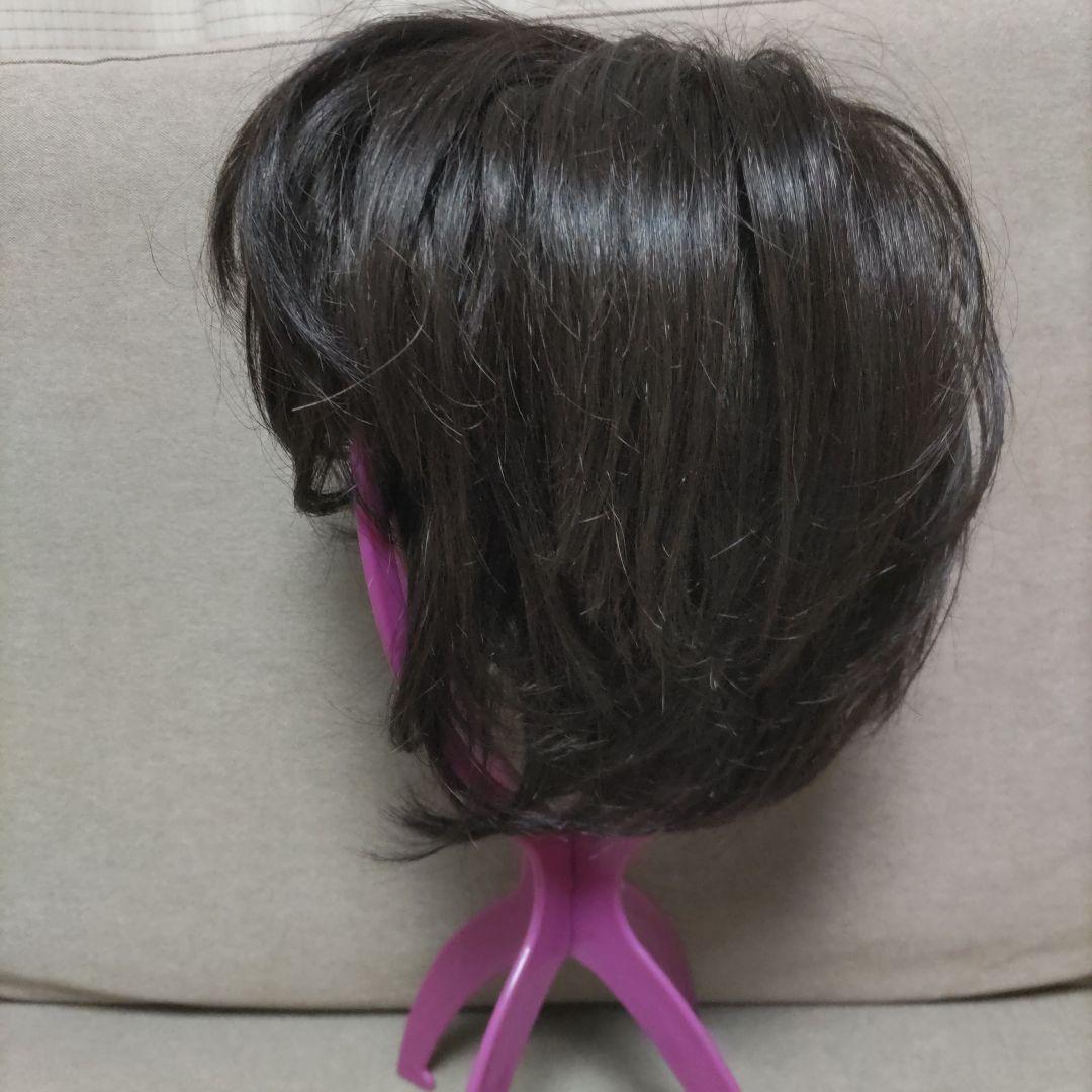 マダムヒロコ　ダークブラウン ショートウィッグ ウィッグ