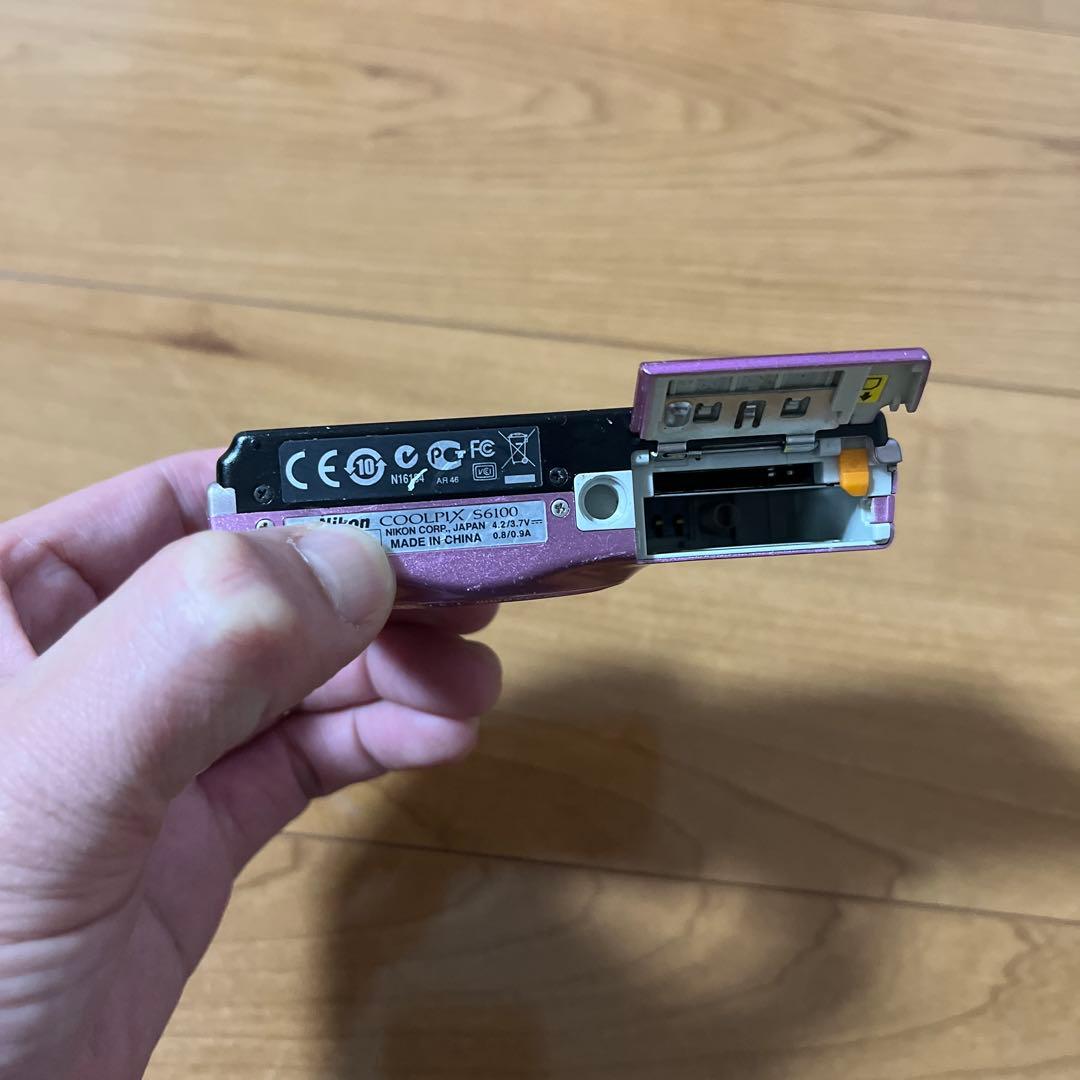 Nikon デジカメ クールピクスs6100 パープル色本体 ジャンク品