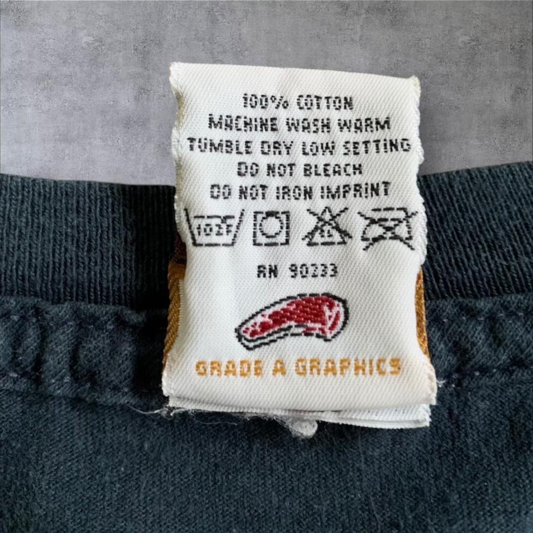 00s サムライ ビンテージ Tシャツ アート 忍者 ninja コミカル XL