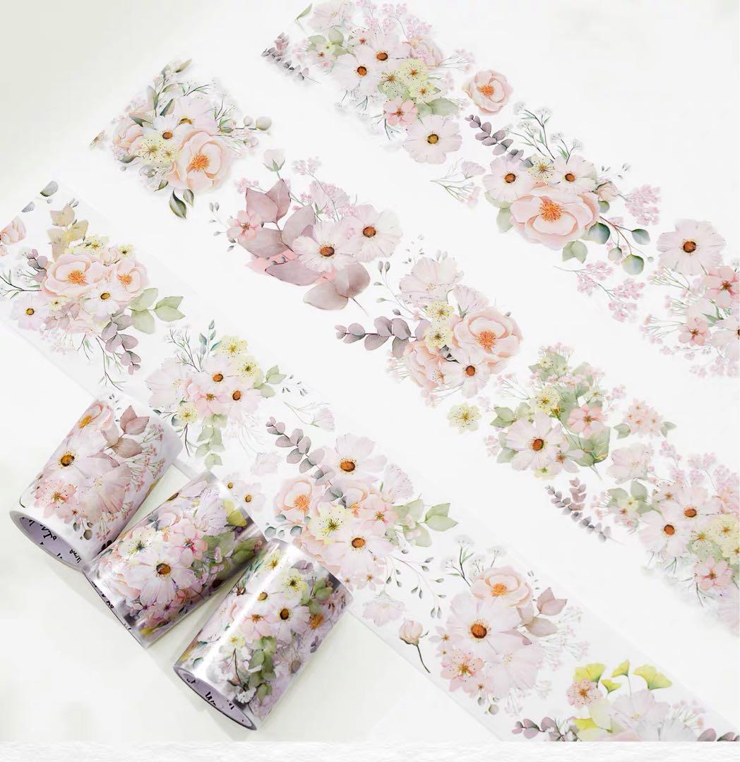 WT《花梢月树》海外マスキングテープ　マステ 【1324】