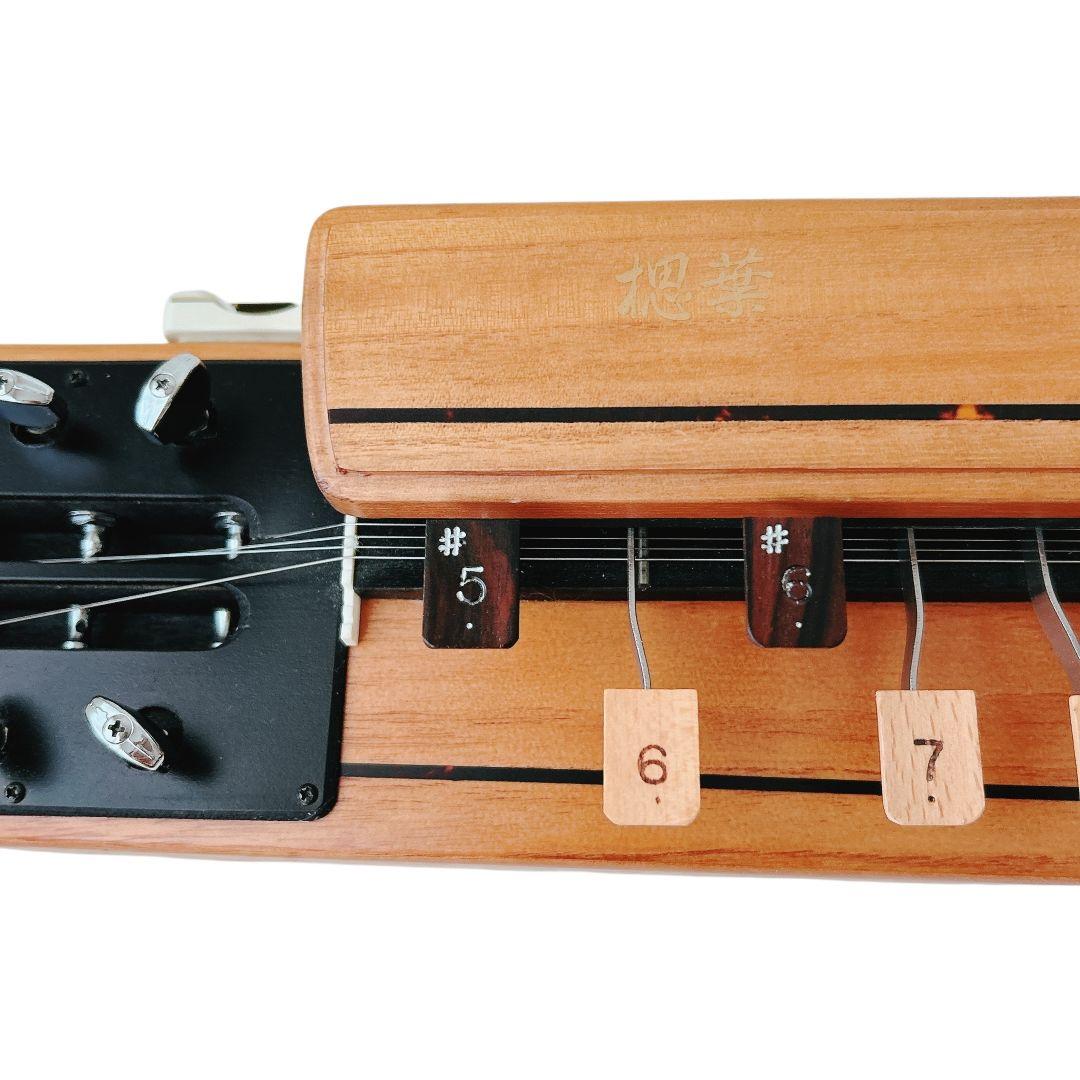 【逸品】 美品 木村流 高級 電気大正琴 ゆずりは 大正琴 ハードケース ケース