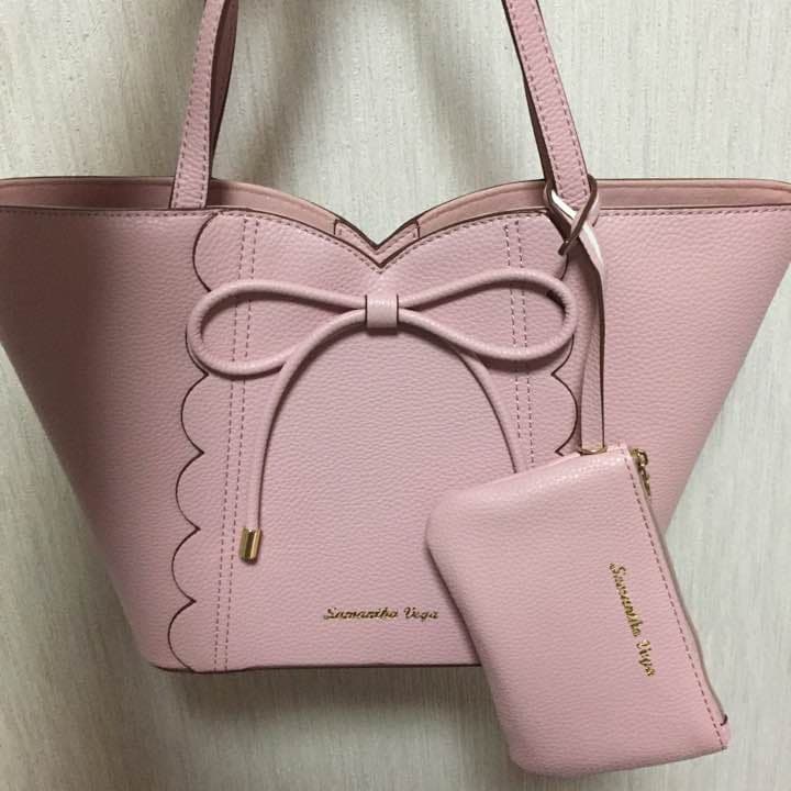 サマンサベガ＊サマンサタバサ＊クローシェ＊ピンク＊ハンドバッグ＊超美品