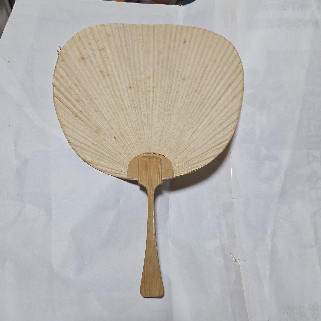 逸品 レトロな日本画うちわ