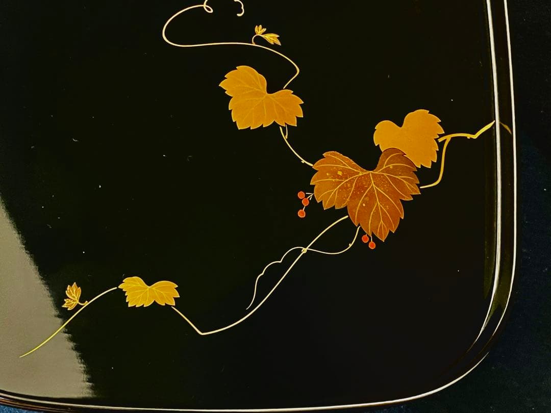 割引❣️「母」 輪島塗 蔦蒔絵 轡形 二の膳 10客 大向高洲堂 （125柱二）