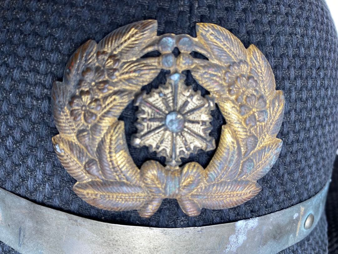 超レトロな横浜市　消防士ヘルメット